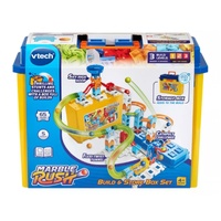 VTECH MARBLE RUSH STACKABLE BUILD AND STORE BOX SET 70PC