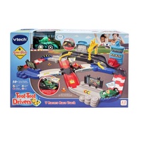 VTECH TOOT TOOT DRIVERS V RACERS RACE TRACK PLAYSET