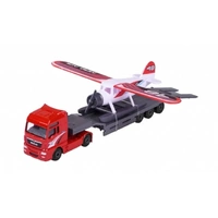 MAJORETTE MJ31742 TRANSPORTER MAN TGX XXL WITH PLANE 20CM TRUCK