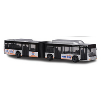 MAJORETTE MJ46128 TRANSPORTER MAN LION'S CITY G BUS SILVER DIECAST VEHICLE