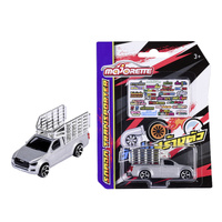 MAJORETTE 75395 SILVER ISUZU D-MAX WITH TRANSPORT CAGE DIECAST VEHICLE