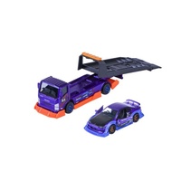 MAJORETTE 76927 JDM LEGENDS TUNING TRANSPORTERS ISUZU NPR WITH NISSAN SILVIA S15 SPEC R AERO METAL DIECAST VEHICLES