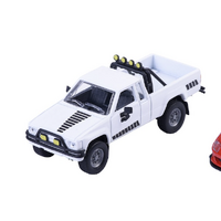 MAJORETTE 76934-4 1985 TOYOTA HILUX SR5 PICK UP WHITE 1:64 SCALE COLLECTION SERIES WAVE 4 DIECAST CAR