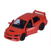 MAJORETTE 77252 MITSUBISHI LANCER EVOLUTION 9 RED JDM LEGENDS PREMIUM 1/64 SCALE DIECAST CAR