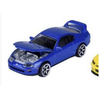 MAJORETTE 77252 TOYOTA SUPRA JZA80 BLUE JDM LEGENDS PREMIUM 1/64 SCALE DIECAST CAR
