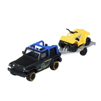 MAJORETTE CITY TRAILER JEEP WRANGLER METAL DIECAST VEHICLES