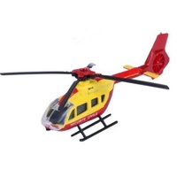 MAJORETTE 79089 RED H145 FRENCH SOS 1/64 SCALE METAL DIECAST HELICOPTER