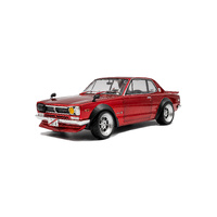SOLIDO S1813002 1970 NISSAN SKYLINE HAKOSUKA C10 METALLIC RED 1/18 SCALE DIECAST