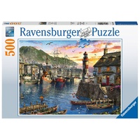 RAVENSBURGER 002123 SUNRISE AT THE PORT 500PC JIGSAW PUZZLE