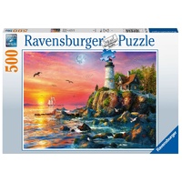 RAVENSBURGER 002178 LIGHTHOUSE AT SUNSET 500PC JIGSAW PUZZLE