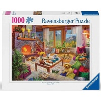 RAVENSBURGER 02932 COZY CABIN 1000PC JIGSAW PUZZLE