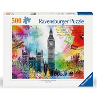 RAVENSBURGER 003090 LONDON POSTCARD 500PC JIGSAW PUZZLE