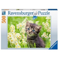 RAVENSBURGER 003670 KITTEN IN THE MEADOW 500PC JIGSAW PUZZLE