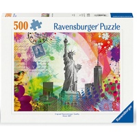 RAVENSBURGER 003687 NEW YORK POSTCARD 500PC JIDSAW PUZZLE