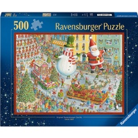 RAVENSBURGER 003823 HERE COMES CHRISTMAS! 500PC JIGSAW PUZZLE