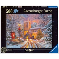 RAVENSBURGER 004813 GLOW IN THE DARK MAGICAL CHRISTMAS 500PC JIGSAW PUZZLE