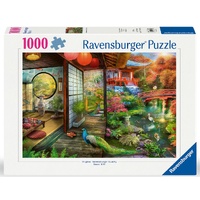 RAVENSBURGER 006350 JAPANESE GARDEN TEAHOUSE 1000PC JIGSAW PUZZLE