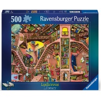 RAVENSBURGER 006817 LUDICROUS LIBRARY 500PC JIGSAW PUZZLE