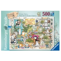 RAVENSBURGER 006954 TOM CATS HOUSE PLANTS 500PC JIGSAW PUZZLE