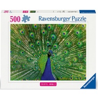 RAVENSBURGER 013327 PEACOCK 500PC JIGSAW PUZZLE