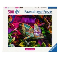 RAVENSBURGER 13334 COLORFUL ANIMALS CHAMELEON 500PC JIGSAW PUZZLE