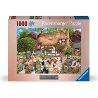 RAVENSBURGER 01529 FARM COTTAGE 1000PC JIGSAW PUZZLE