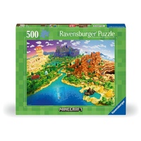 RAVENSBURGER 15680 WORLD OF MINECRAFT 500PC JIGSAW PUZZLE