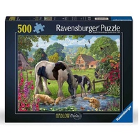 RAVENSBURGER 015703 HADLOW PONIES 500PC JIGSAW PUZZLE