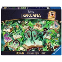 RAVENSBURGER 016236 DISNEY LORCANA GLIMMERS OF THE REALM EMERALD 1000PC JIGSAW PUZZLE