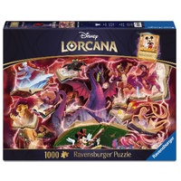 RAVENSBURGER 016243 DISNEY LORCANA GLIMMERS OF THE REALM RUBY 1000PC JIGSAW PUZZLE