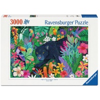 RAVENSBURGER 017486 PANTHER IN FLOWERY JUNGLE 3000PC JIGSAW PUZZLE