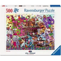 RAVENSBURGER 19510 USA JIGSAW NATIONALS 2026 SWEET PLAYGROUND 500PC JIGSAW PUZZLE