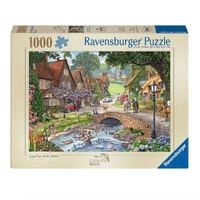 RAVENSBURGER 19824 LEISURE DAYS NO.13 LAZY DAYS BY THE STREAM 1000PC JIGSAW PUZZLE
