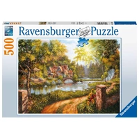RAVENSBURGER 165827 COTTAGE BY THE RIVER 500PC JIGSAW PUZZLE