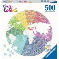 RAVENSBURGER 171682 CIRCLE OF COLOURS MANDALA BY FARAH 500PC JIGSAW PUZZLE