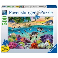 RAVENSBURGER 174560 RACE OF THE BABY SEA TURTLES LARGE PIECE FORMAT 500PC JIGSAW PUZZLE