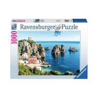 RAVENSBURGER 176113 SEA STACKS AT SCOPELLO SICILY 1000PC JIGSAW PUZZLE