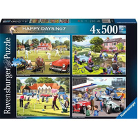 RAVENSBURGER 176335 HAPPY DAYS NO.7 FAVOURITE PASTIMES  PUZZLE PACK 4X500 PC JIGSAW PUZZLE
