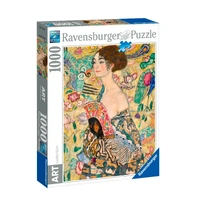 RAVENSBURGER 176342 ART COLLECTION GUSTAV KLIMT LADY WITH A FAN 1000 PIECES JIGSAW PUZZLE