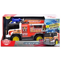 DICKIE TOYS FIRE RESCUE UNIT WITH LIGHTS AND SOUNDS DIECAST VEHICLE