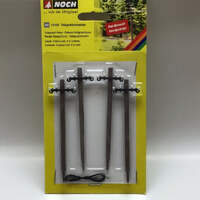 NOCH 13160 TELEGRAPH POLES INCLUDES 4 PIECES AND 2M LINE