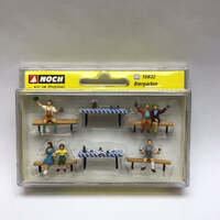 NOCH 15832 BEER GARDEN HO SCALE MODEL FIGURES 6 PIECES