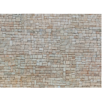 NOCH 56642 3D CARDBOARD SHEET LIME STONE WALL HO SCALE  250 X 125 X0.5MM