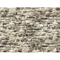 NOCH 57510 HO SCALE CARDBOARD WALL IN GRANITE 32 X 15 CM