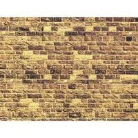 NOCH 57570 HO SCALE CARDBOARD WALL IN SANDSTONE  32 X 15 CM