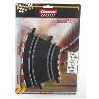 CARRERA GO 20061611 TRACK SYSTEM CURVE TRACK 1/43 SCALE 4PC