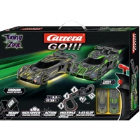 CARRERA GO 20062602 TUNING ZONE 5.3M ACTION PACK WITH LIGHTING EFFECTS 1/43 SCALE SLOT CAR SET