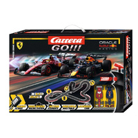 CARRERA GO 20062605 F-1 SPEED ZONE 6.3M RED BULL FERRARI 1/43 SCALE SLOT CAR SET