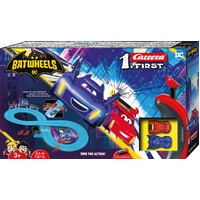 CARRERA 20063047 FIRST DC BATWHEELS TIME FOR ACTION SLOT CAR SET