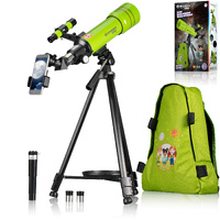 BRESSER JUNIOR 8850610B4K000 70/400 REFRACTING TELESCOPE WITH GREEN BACKPACK